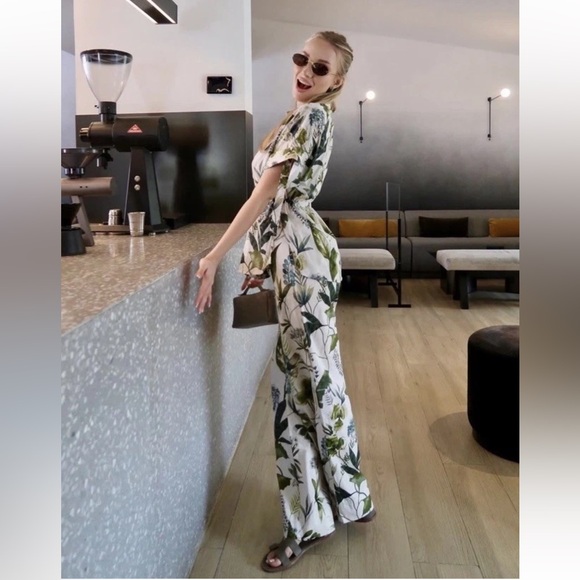 Zara Floral Print Pants - Picture 3 of 8